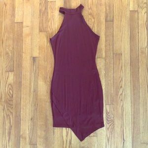 Maroon Body-Con Dress